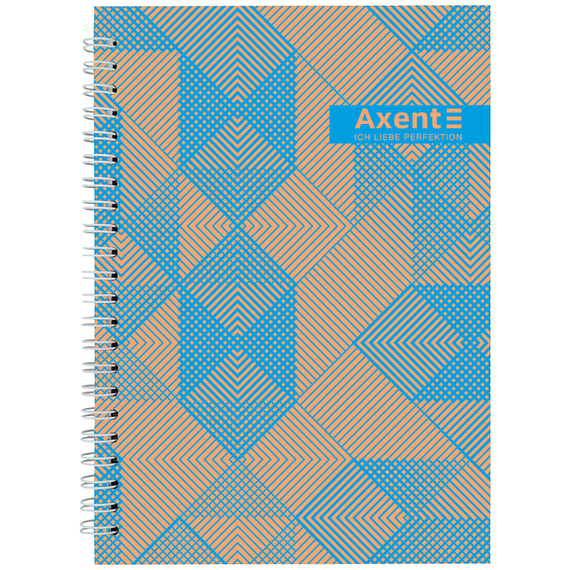 Блокнот на спiралi Axent 8032-35-A, A5, 96 аркушів, клітинка, тверда обкладинка